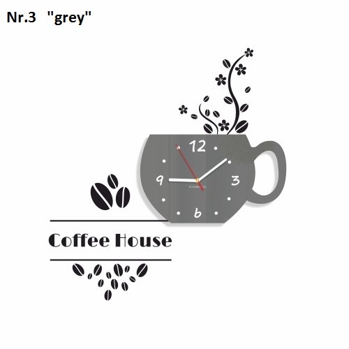 Dekoratív konyhai óra Coffee House