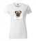 Damen-T-Shirt mit Aufdruck für Mops-Liebhaber