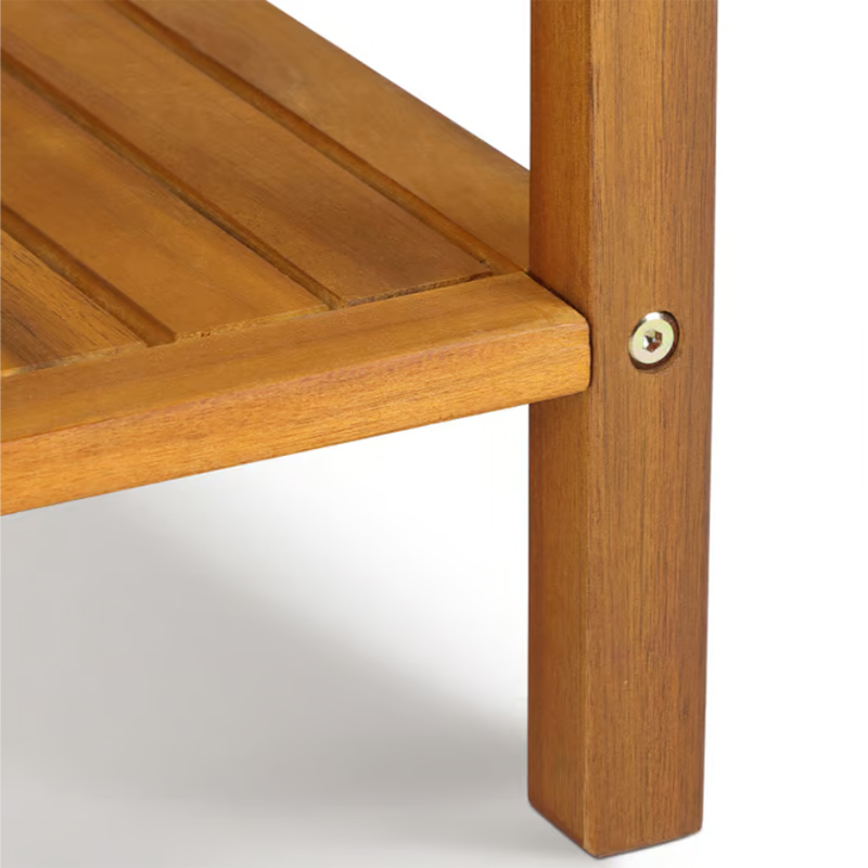 Tavolino laterale in legno di acacia - 45 x 45 x 45 cm
