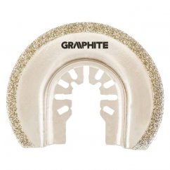 Halbrunde Scheibe für Keramik, 65 mm, galvanisch mit Diamantkorn 56H063 GRAPHITE