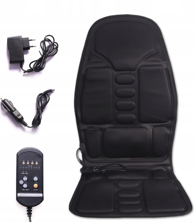 Autófűtés és masszázs párna fekete
