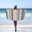 Плажна кърпа с модели - Размер: Широчина: 100 см | Дължина: 180 см