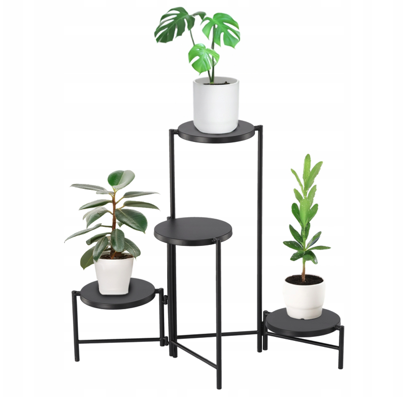 Kovový stojan na kvety - 4 úrovne