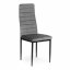 Sada 4 elegantních sametových židlí v šedé barvě