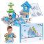 Magnetischer Baukasten, Würfel für Kinder - 124-teiliges Set, Winterlandschaft