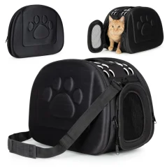 Transporttasche für Hunde und Katzen - schwarz