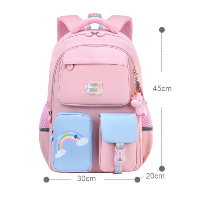 Vodoodolný školský batoh pre dievčatá