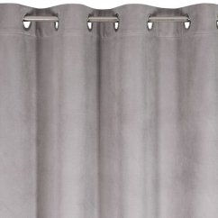Enobarvne zatemnitvene zavese v jekleno sivi barvi 140 x 250 cm