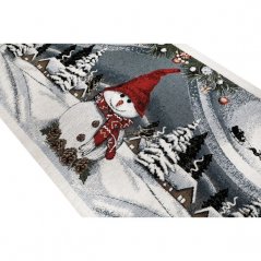 Gobelínový obrus - behúň so Snehuliakom 40x180 cm