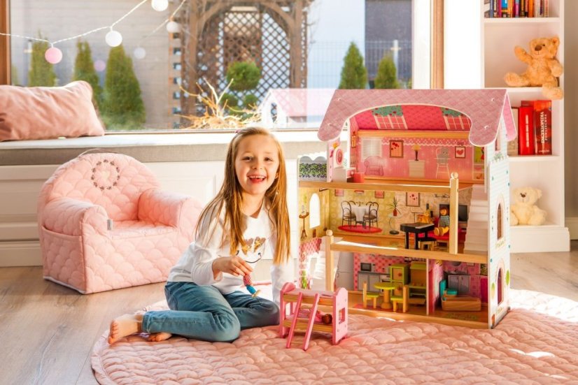 Dřevěný domeček pro panenky - rezidence Fairy Tale Ecotoys