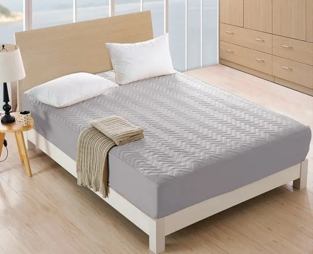 Prešívaný chránič na matrac - sivý Prešívaný chránič na matrac - sivý