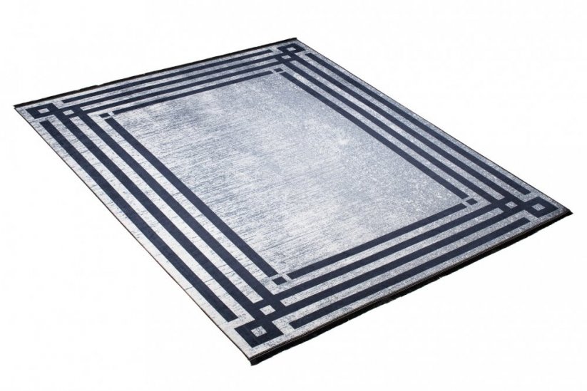 TOSCANA Modern szürke szőnyeg geometrikus mintával