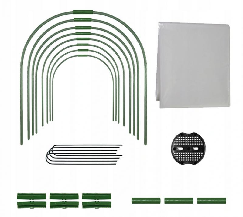 Kiskerti polytunnel 6 x 0,5 m 