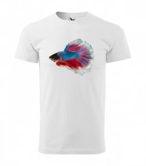 Tricoul frumos pentru acvaristi cu imprimare de pește războinic