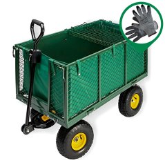 Praktický sklápěcí zahradní vozík 3v1 na nafukovacích kolech