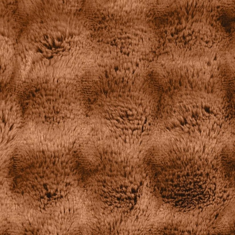Braune Plüsch-Bettdecke mit 3D-Effekt - eine stilvolle Ergänzung des Interieurs