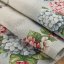 Бежова гобленова покривка за маса с тъкан десен на цветни цветя