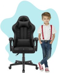 Scaun de joacă pentru copii HC - 1004 negru