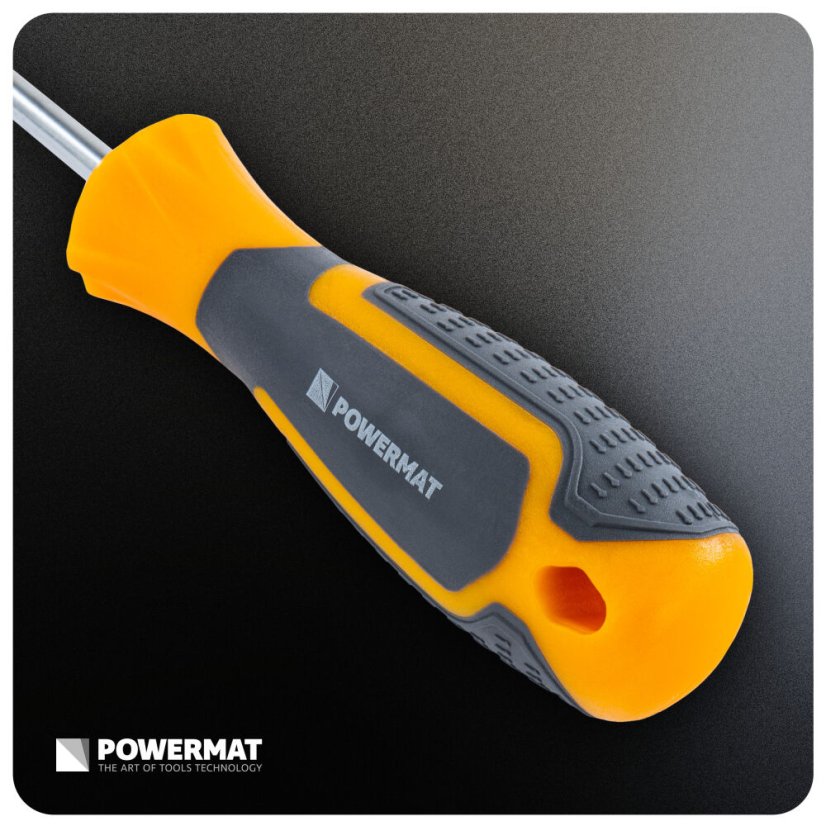 Sada skrutkovačov Powermat 10 ks – magnetické hroty, Cr-V oceľ, ergonomické rukoväte