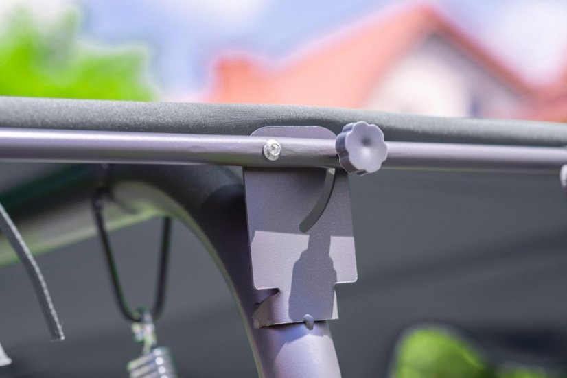 Verstellbare Gartenschaukel in Grau