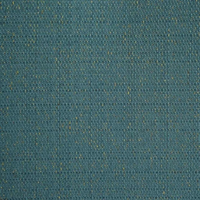 Plava zavjesa za zamračivanje ukrašena zlatnim koncem 140 x 250 cm