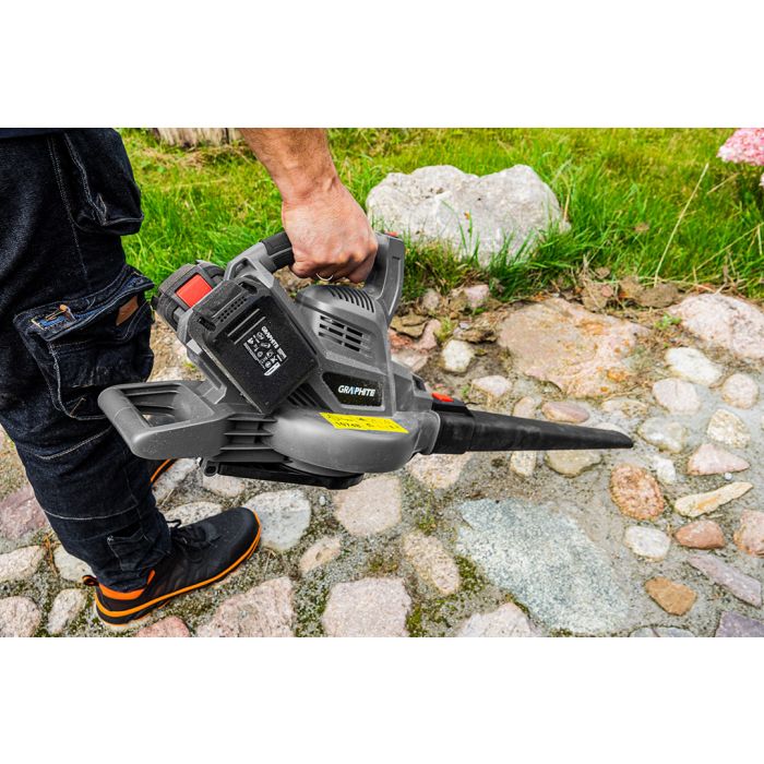 Zahradní vysavač Energy+ 36V Li-lon, 2v1, objem sáčku 35 l, bez baterie 58G036 GRAPHITE