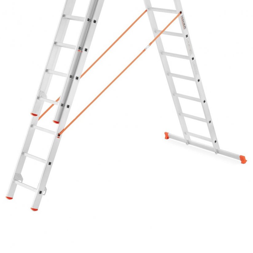 Trojdielny multifunkčný rebrík 3x14