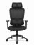 CABRO C506 scaun de birou ergonomic cu tetieră și suport lombar, până la 150 kg, negru