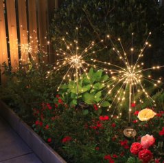 Solární LED zahradní svítidlo ve tvaru pampelišky