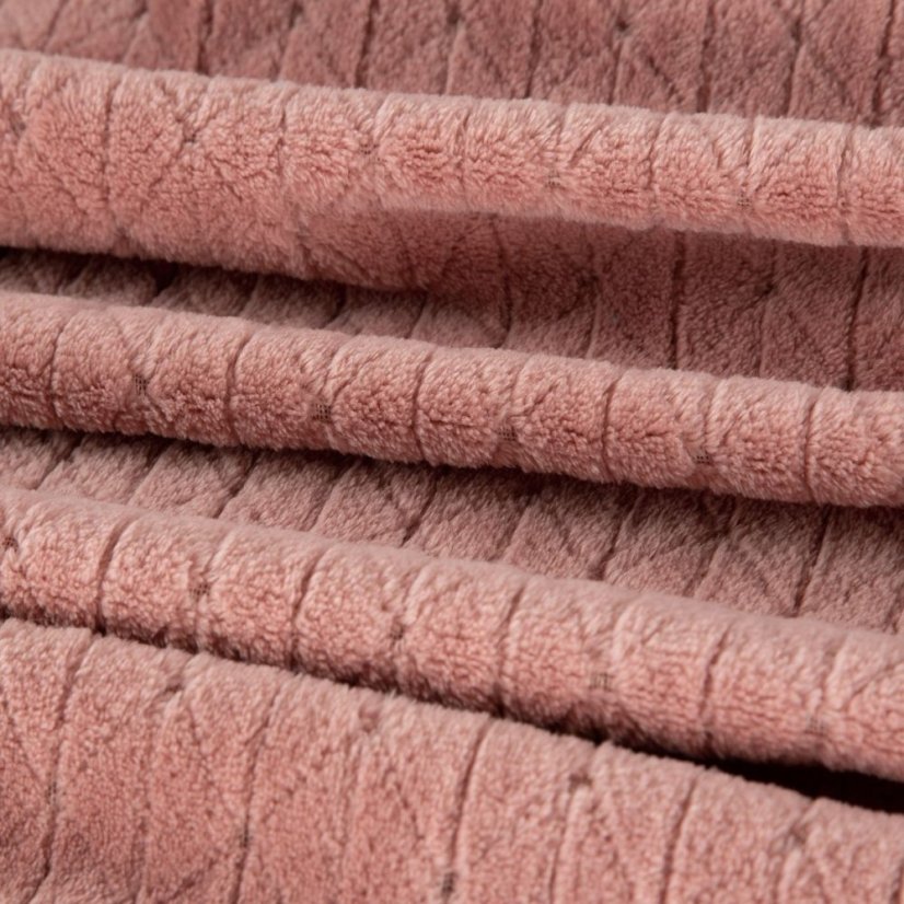Originelle rosa Decke mit geometrischem Muster