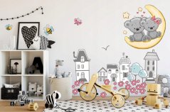 Autocolant decorativ pentru o camera copiilor - peisaj de basm 60 x 120 cm