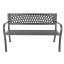 Aluminijasta vrtna klop 125 x 53 x 77 cm
