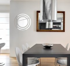 Oglindă decorativă rotundă cu design modern