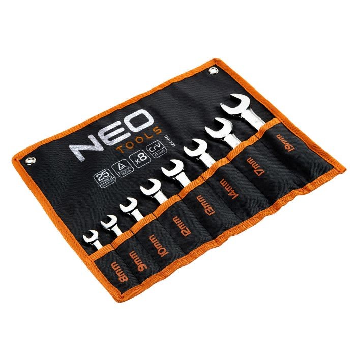 Set de 8 chei combinate scurte 09-791 NEO