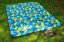 Одеяло за пикник в синьо с мотив на палма - Размер: Ширина: 150 см | Дължина: 200 см
