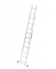 Multifunkčný hliníkový rebrík, 3 x 7 priečok a nosnosť 150 kg