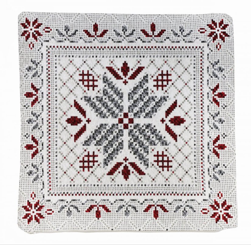 Gobelin párnahuzat 42x42 cm karácsonyi motívummal