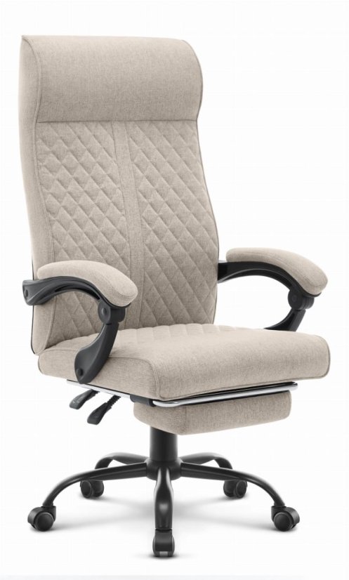Scaun de birou ergonomic HC-1030, cu șezut cu arc și o capacitate de încărcare de 120 kg – bej