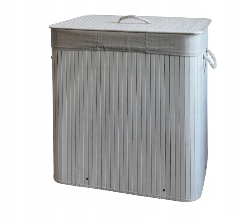 Wäschekorb aus Bambus - 3 Kammern, 150 l