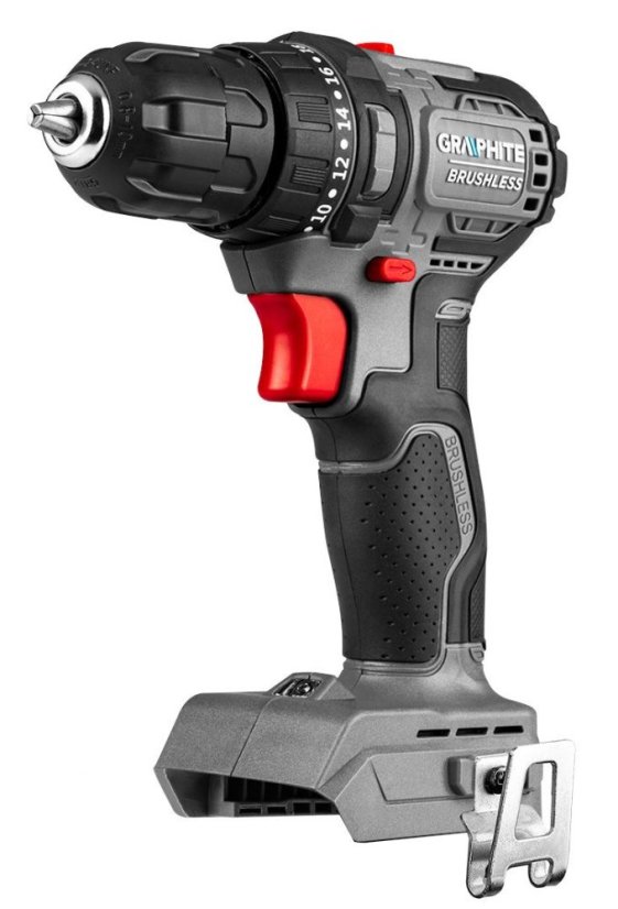 Akumulátorová vŕtačka a skrutkovač GRAPHITE 18 V - bez batérie
