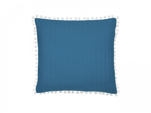 Красива синя калъфка за покривало за легло