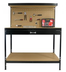 Tavolo per attrezzi con cassetto 120 X 60 X 150 cm