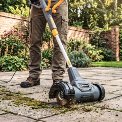 Elektrický čistič škár 800 W - 110 mm, teleskopická tyč