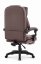Ergonomická kancelárska stolička HC-1031 z ekokože s podnožkou - hnedá