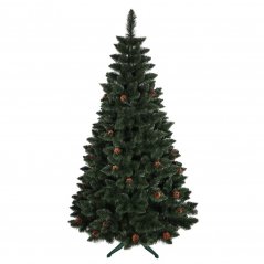 Brad de Crăciun cu conuri de pin 220 cm