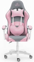 Rainbow gamer szék Pink Gray Mesh 