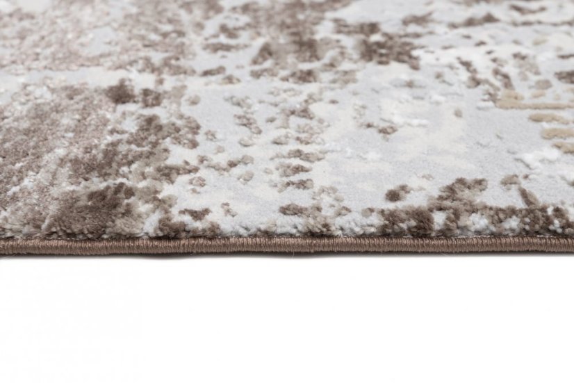 Beige-grauer Teppich im Vintage-Design