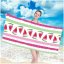 Strandhandtuch mit Streifen und Melonen Motiv, 100x180cm