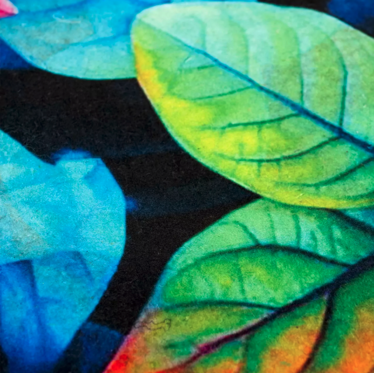 Protišmyková rohožka pred dvere PRINT - farebné listy