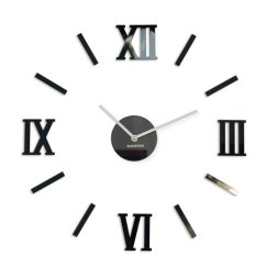 Wanduhr in Schwarz